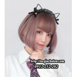 Tóc ngang vai mái ngố